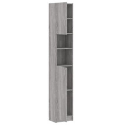 Vidaxl Bathroom Cabinet Grey Sonoma 32X25.5X190 Cm Engineered Wood - thumbnail 6