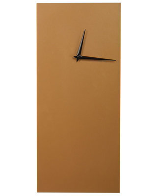 Wyld And Coco Auroralux Gold Wall Clock 22 X 50 Cm Minimalist Rectangular Design - image 1