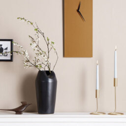 Wyld And Coco Auroralux Gold Wall Clock 22 X 50 Cm Minimalist Rectangular Design - thumbnail 2