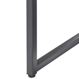 Wyld And Coco Nova Powder-Coated Black Steel Storage Cabinet With 2 Shelves, Compact Office Filing Cabinet W72 X D35 X H75Cm - thumbnail 8