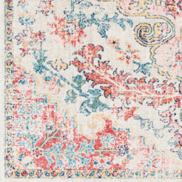 Livabliss Murat-Vintage Red Yellow Blue Traditional Boho Living Dining Bedroom Rug 160 X 220 Cm Easy Care, Non Shedding - thumbnail 7