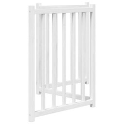 Walplus White Dog Gate Foldable 3 Panels 150Cm Solid Fir Wood Freestanding Pet Barrier - thumbnail 5