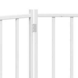Walplus White Dog Gate Foldable 3 Panels 150Cm Solid Fir Wood Freestanding Pet Barrier - thumbnail 8