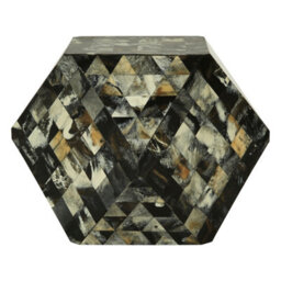 Orsina Captivating Antique Green Geometric Stool,sturdy Kitchen Bar Stool,decorative Seat For Home Bar,wooden Stool