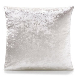 Luxury Living Crushed Velvet Luxury Cushion 45Cm X 45Cm Cream