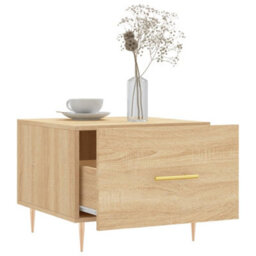 Berkfield Durable Coffee Tables 2 Pcs Sonoma Oak 50X50X40 Cm Engineered Wood - thumbnail 4