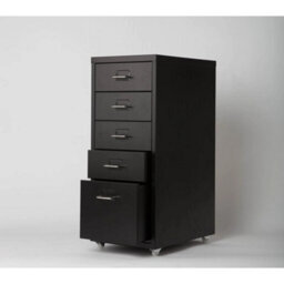 Panana Metal Filing Cabinet 5 Drawer Black Industrial Storage - thumbnail 3