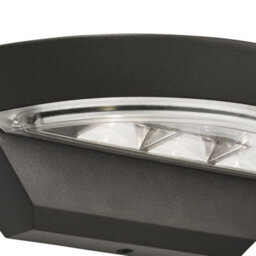 Ip44 Grey Led Semi-Circle Outdoor Exterior Garage Garden Patio Wall Light Lamp - thumbnail 4
