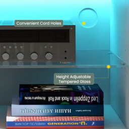 130Cm White Modern Tv Stand Cabinet Entertainment Led Cupboard Storage Shelf - thumbnail 5