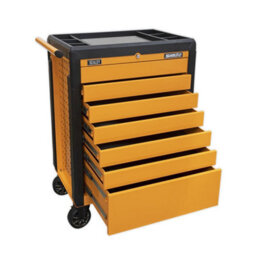 Sealey Rollcab 7 Drawer Push-To-Open - Orange Appd7O - thumbnail 4