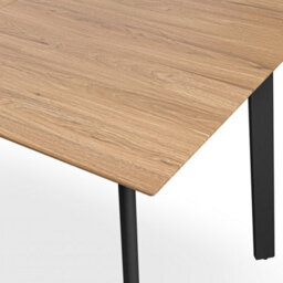 More4Homes Haydon Extending Dining Table Modern Oak Effect Table Top W Black Legs - thumbnail 6