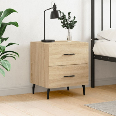 Berkfield Bedside Cabinet Sonoma Oak 40X35X47.5 Cm Engineered Wood - image 1