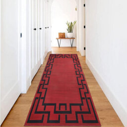 Ameha Stylish Kitchen Hallway Large Runner Non Slip Rugs Soft Carpet Printed Rug Red Greek Key/meander Pattern , (Lexi 80X300 Cm) - thumbnail 5