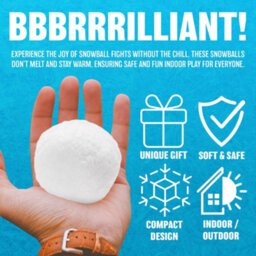 40Pc Christmas Fake Snowballs Snow Ball Fight Tree Plush Throwing Battle Kids Play Indoor & Outdoor Fun Xmas Decorations Festive - thumbnail 7