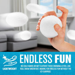 40Pc Christmas Fake Snowballs Snow Ball Fight Tree Plush Throwing Battle Kids Play Indoor & Outdoor Fun Xmas Decorations Festive - thumbnail 3