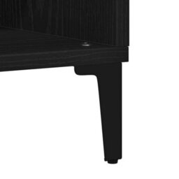 Berkfield Black Oak Sideboard 103.5X35X70 Cm Made Of Engineered Wood - thumbnail 9