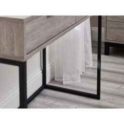 Julian Bowen Bali 2 Drawer Dressing Table/desk - Grey Oak - thumbnail 9
