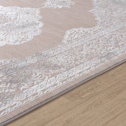 Livabliss Lustro-Vintage Beige Grey Off-White Traditional Boho Living Dining Bedroom Rug 80 X 150 Cm Easy Care, Non Shedding - thumbnail 3