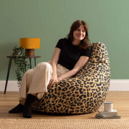 icon Dalton Bean Bag Recliner, Kyoto Leopard Print - thumbnail 2