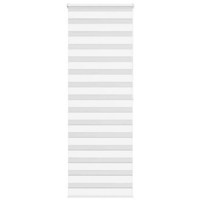 Berkfield Zebra Blind White 75X200 Cm Fabric Width 70.9 Cm Polyester - image 1