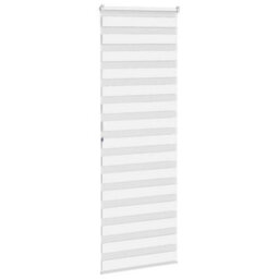 Berkfield Zebra Blind White 75X200 Cm Fabric Width 70.9 Cm Polyester - thumbnail 4