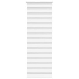 Berkfield Zebra Blind White 75X200 Cm Fabric Width 70.9 Cm Polyester