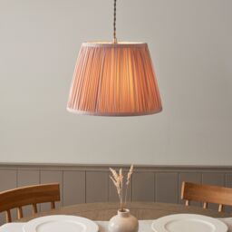 Harbour Studio Serena Blush Cotton Effect Pleated Conical Lamp Shade (D)30Cm - thumbnail 6