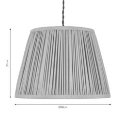 Harbour Studio Serena Blush Cotton Effect Pleated Conical Lamp Shade (D)30Cm - thumbnail 7