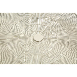Orsina Silver Large Cage Round Table, Iron Strips Coffee Table, Durable End Side Table For Indoor, Outdoor Spaces - thumbnail 5