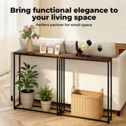 Levede Console Hall Table Slim Entryway Hallway Table Display Shelf - thumbnail 5