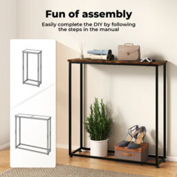 Levede Console Hall Table Slim Entryway Hallway Table Display Shelf - thumbnail 8