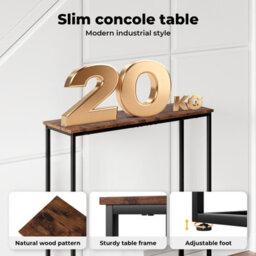 Levede Console Hall Table Slim Entryway Hallway Table Display Shelf - thumbnail 7