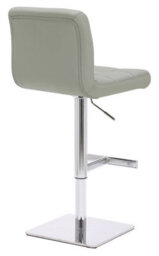 Lamboro Deluxe Allegro Real Leather Bar Stool Grey - thumbnail 4