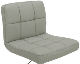 Lamboro Deluxe Allegro Real Leather Bar Stool Grey - thumbnail 7