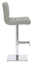 Lamboro Deluxe Allegro Real Leather Bar Stool Grey - thumbnail 2