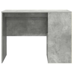 Berkfield Writing Desk Concrete Grey Wood Composite Compact Storage - thumbnail 4