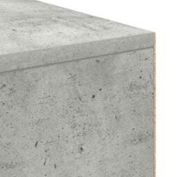 Berkfield Writing Desk Concrete Grey Wood Composite Compact Storage - thumbnail 7