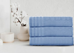 Velosso Blue Everyday 100% Cotton Towels 360 Gsm Jumbo Sheet