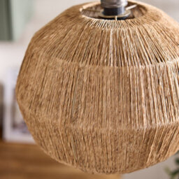 Dibor Round Ceiling Natural Home Decor Boho Seagrass Pendant Light Shade H30 X D36Cm - thumbnail 5