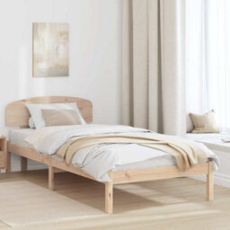 Berkfield Bed Frame With Headboard 80X200 Cm Solid Wood Pine - thumbnail 1