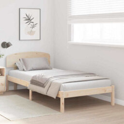 Berkfield Bed Frame With Headboard 80X200 Cm Solid Wood Pine - thumbnail 5