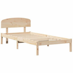 Berkfield Bed Frame With Headboard 80X200 Cm Solid Wood Pine - thumbnail 2