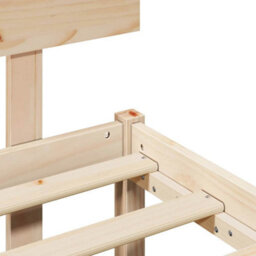 Berkfield Bed Frame With Headboard 80X200 Cm Solid Wood Pine - thumbnail 9