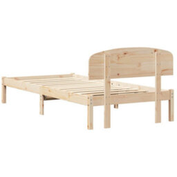 Berkfield Bed Frame With Headboard 80X200 Cm Solid Wood Pine - thumbnail 8