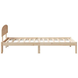 Berkfield Bed Frame With Headboard 80X200 Cm Solid Wood Pine - thumbnail 7