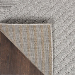 Ligth Grey Outdoor Rug, Optical/ (3D) Abstract Stain-Resistant Rug For Patio Decks, Modern Outdoor Area Rug-239Cm X 300Cm - thumbnail 9