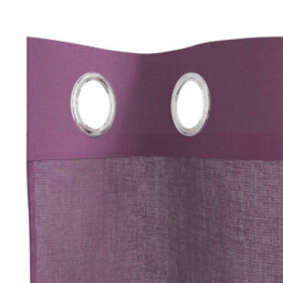 Walplus Voile Curtains With Grommets 2 Pcs Purple 140X300 Cm - thumbnail 5