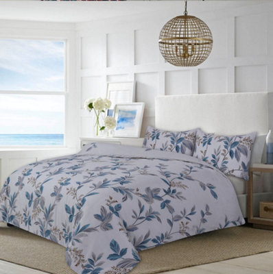 Homes & Linen Mia Printed Microfiber 4 Piece Bedding Set Duvet Cover Fitted Sheet And Pillowcases - image 1
