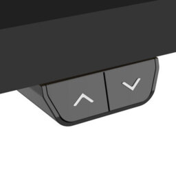 Dellonda Black Electric Adjustable Standing Desk, Quiet, Home Office, 1400X700mm - thumbnail 7