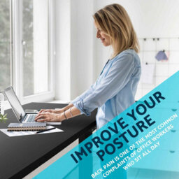 Dellonda Black Electric Adjustable Standing Desk, Quiet, Home Office, 1400X700mm - thumbnail 2